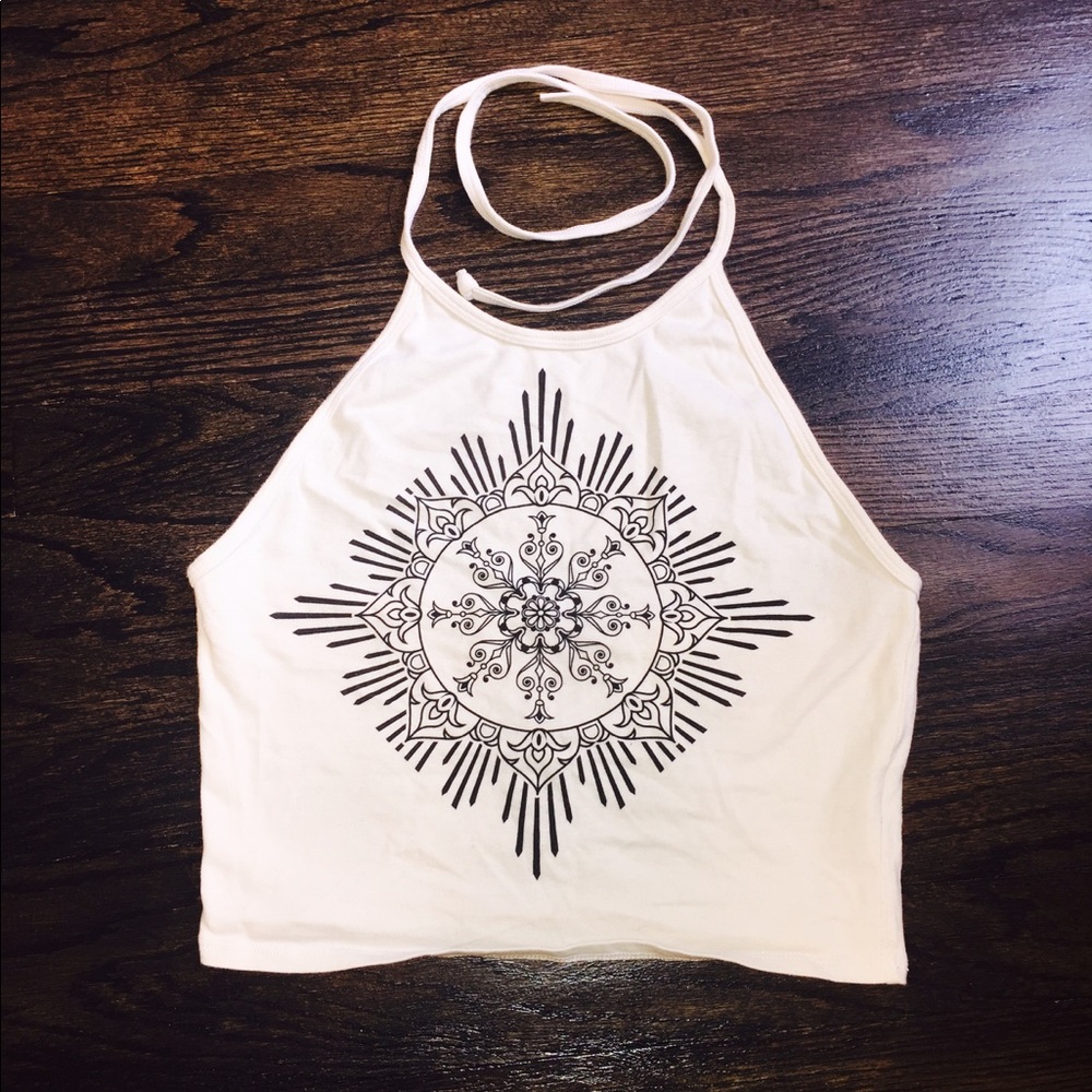 Patterned halter top